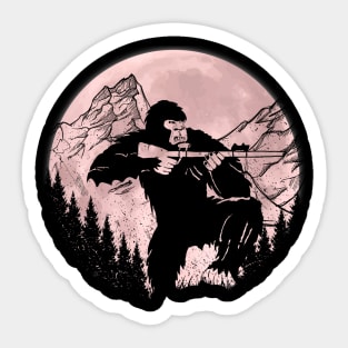 Hunting Gung Bigfoot Sticker